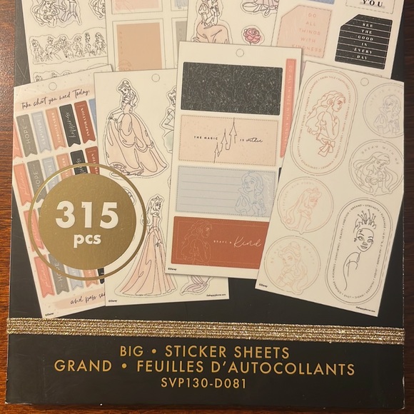 NWT Disney Princess Happy Planner Sticker Sheets! - Picture 4 of 16